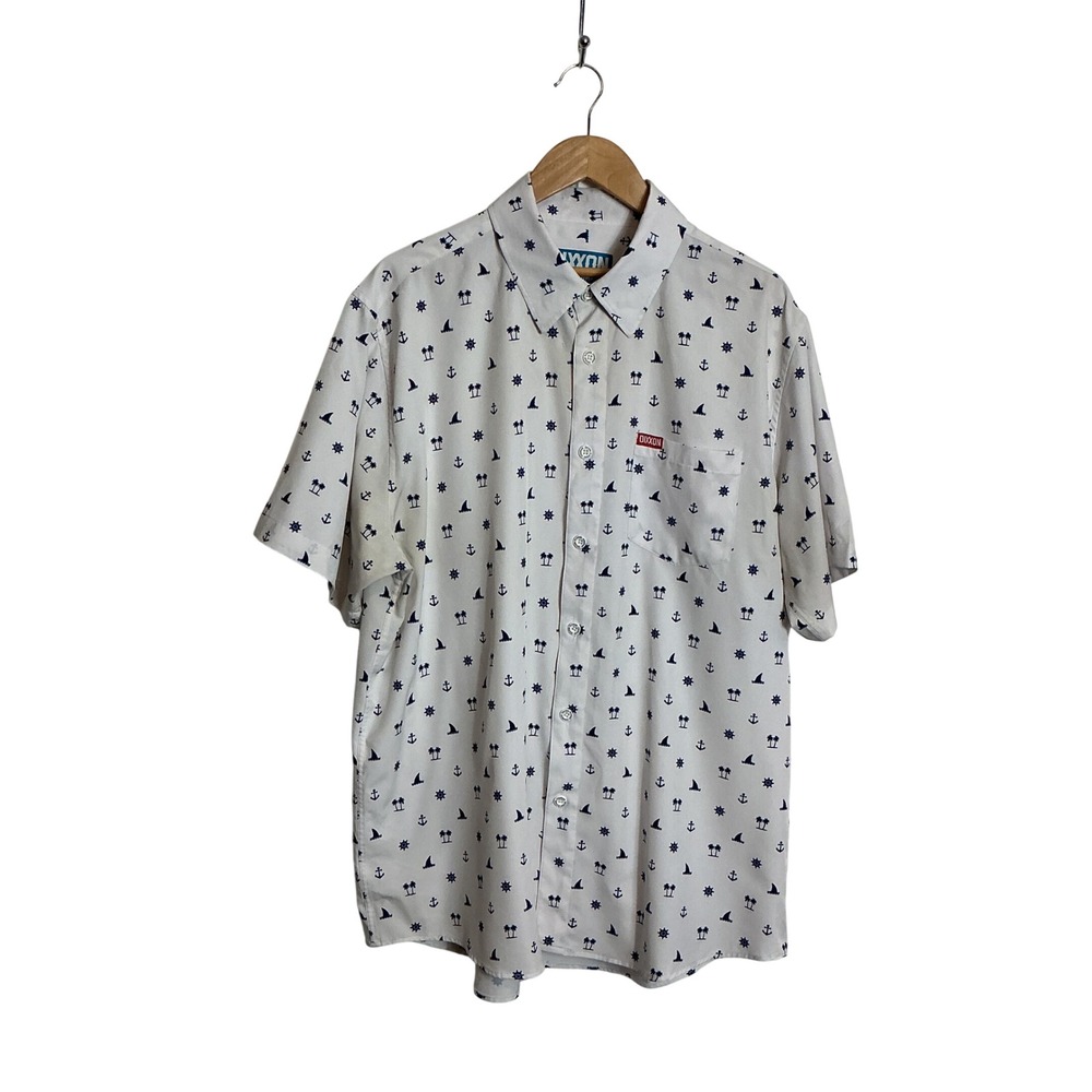 Dixxon Flannel CO Men's XL Sea Legs Short-sleeve Button-up Shirt Nautical Preppy